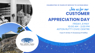 Public Service Announcement: Water Authority Cayman Brac Office Closure – 8 May