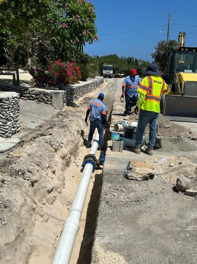 Celebrating Cayman Brac Pipeline Extension Project Milestone